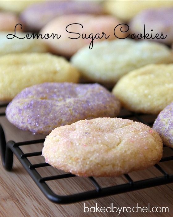 Lemon Sugar Cookie Recipe from bakedbyrachel.com