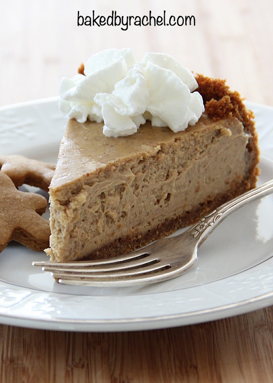 Gingerbread Cheesecake Recipe from @bakedbyrachel
