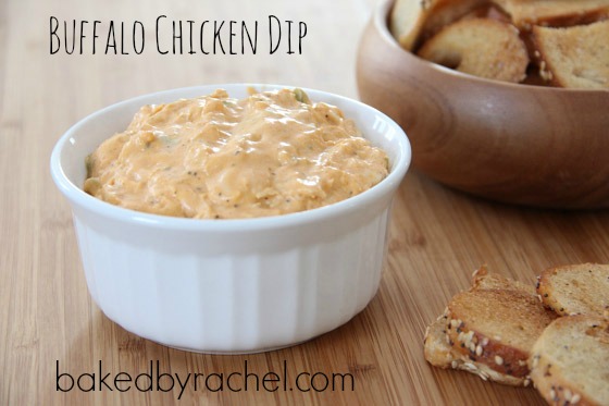 Buffalo Chicken Dip Recipe from bakedbyrachel.com