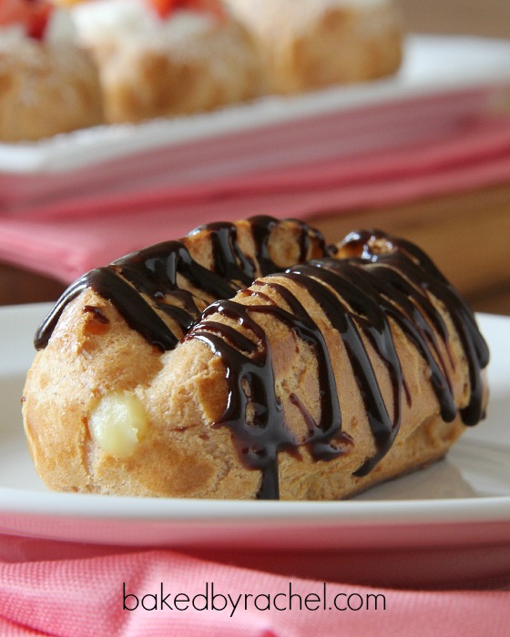 pate a choux: cream puffs and eclairs recipe from bakedbyrachel.com