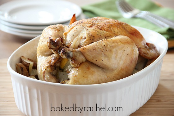 Roast Chicken Recipe from bakedbyrachel.com