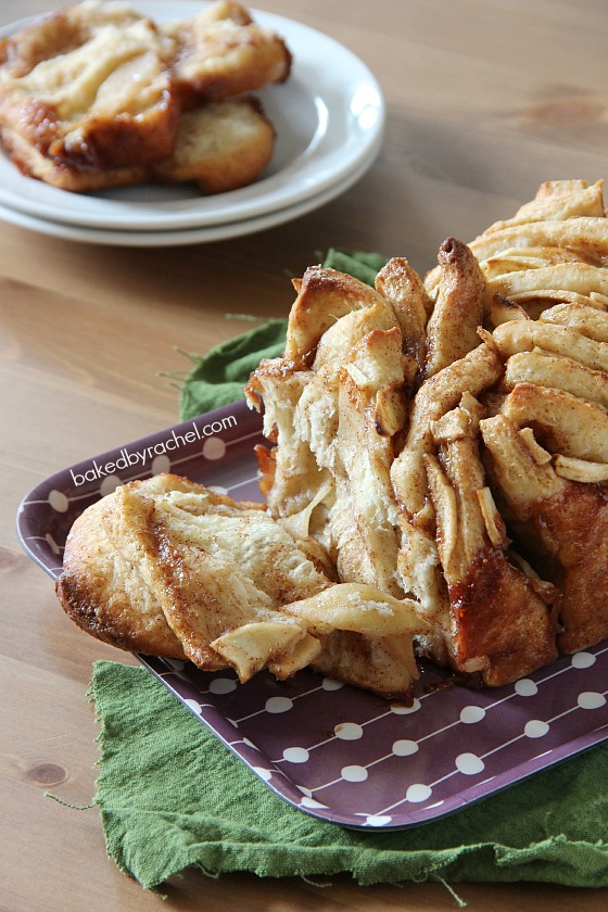 Apple Cinnamon Pull-Apart Bread Recipe from @bakedbyrachel