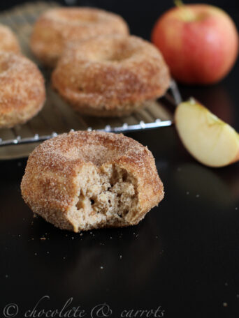 Whole Grain Apple Cinnamon Baked Donuts by Chocolate and Carrots - bakedbyrachel.com