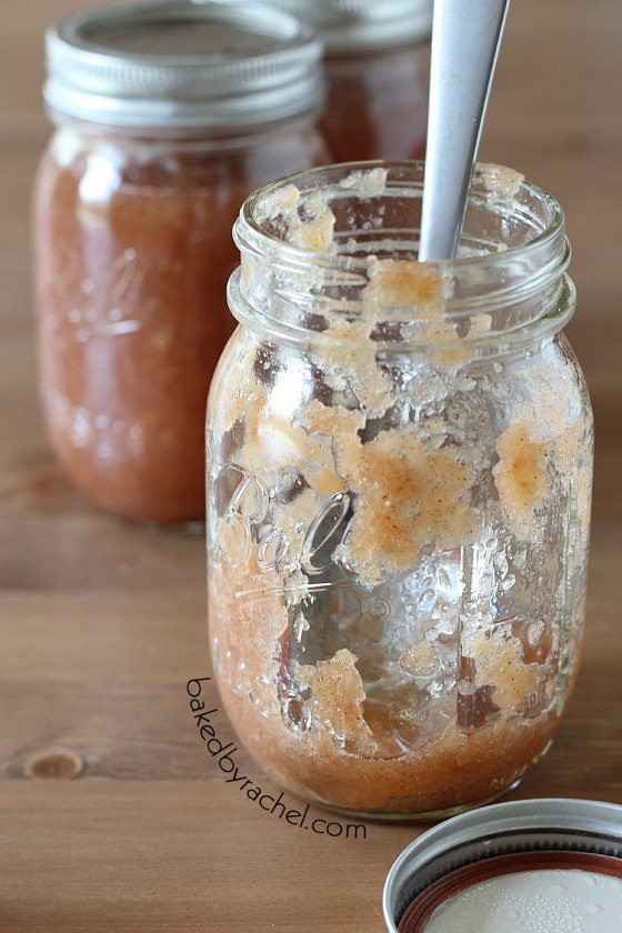 Slow Cooker Cinnamon Applesauce Recipe from bakedbyrachel.com