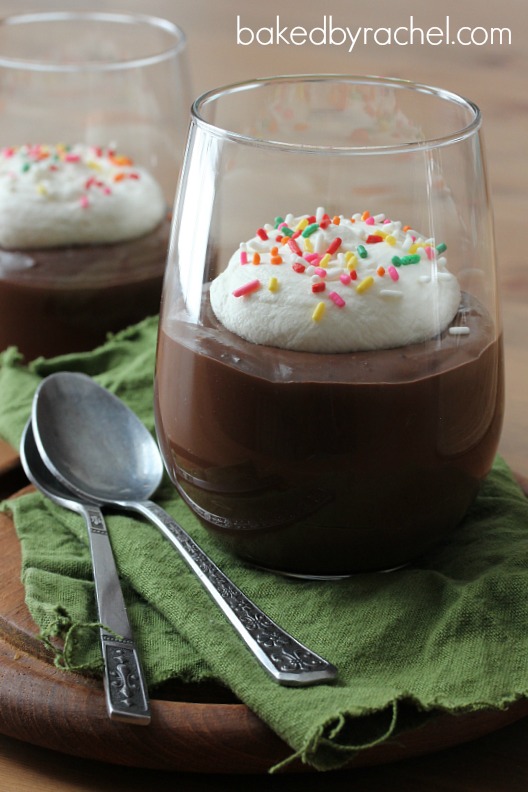 Milk Chocolate Pudding Recipe from bakedbyrachel.com