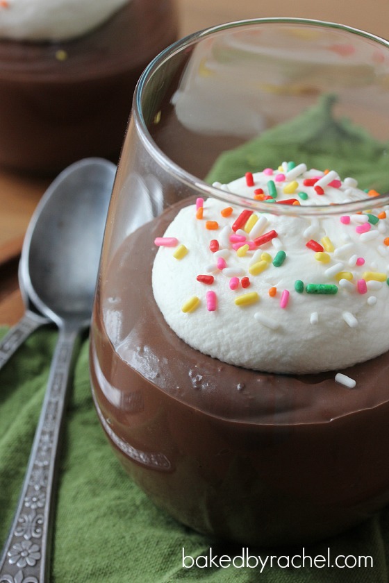 Milk Chocolate Pudding Recipe from bakedbyrachel.com