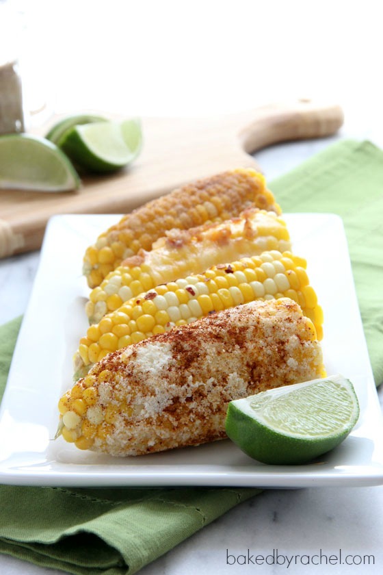 Corn on the Cob: Four Ways from bakedbyrachel.com
