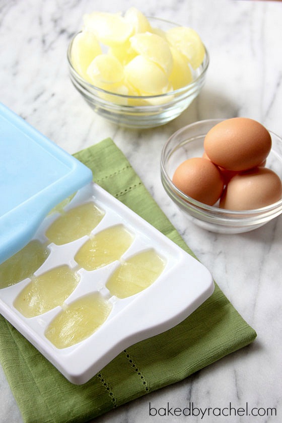 How To: Use, Store and Freeze Leftover Egg Whites (and yolks!) from bakedbyrachel.com
