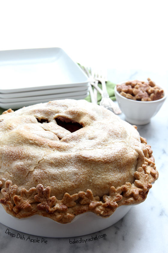 Deep Dish Apple Pie Recipe by bakedbyrachel.com