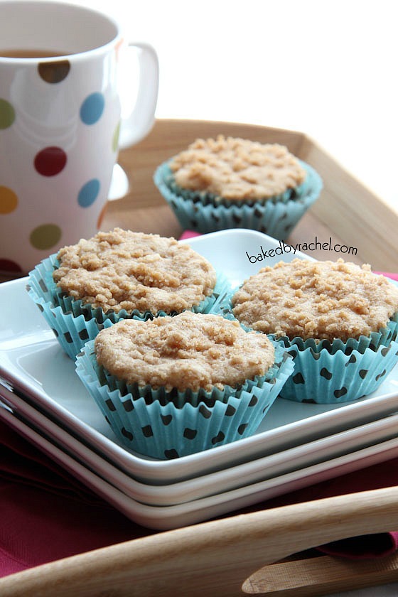 Apple Cinnamon Streusel Muffins Recipe from bakedbyrachel.com