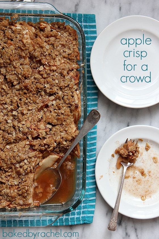 67 Recipes for Thanksgiving and the Day After: Apple Crisp For A Crowd Recipe from bakedbyrachel.com