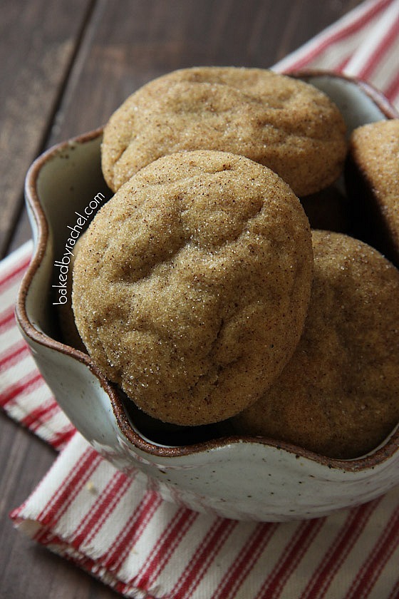 Gingerdoodle Cookies Recipe from bakedbyrachel.com Soft gingerbread snickerdoodle style cookies. A must make!