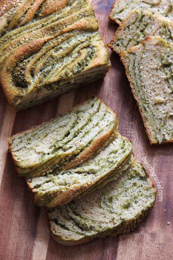 Braided Pesto Bread Recipe from bakedbyrachel.com