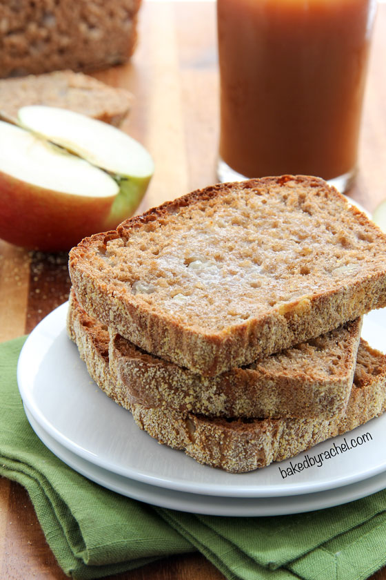 Apple Cinnamon English Muffin Bread Recipe from @bakedbyrachel