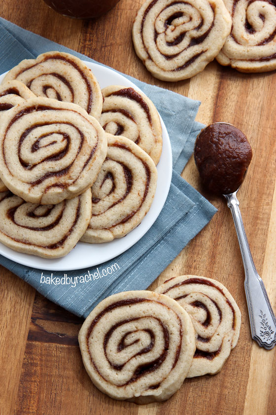 Apple Butter Pinwheel Cookie Recipe from @bakedbyrachel