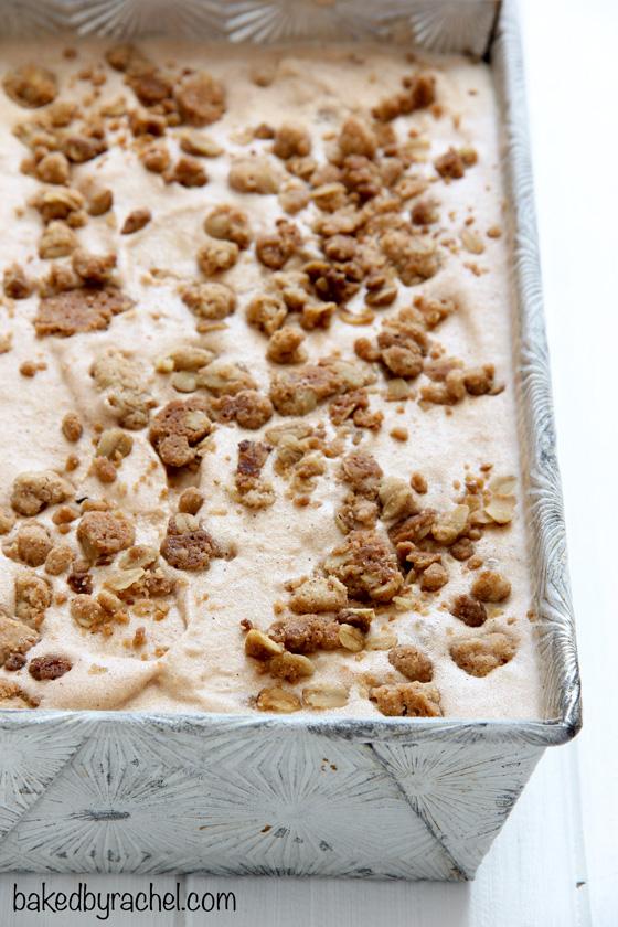 Apple Butter Oatmeal Crisp Ice Cream Recipe from @bakedbyrachel