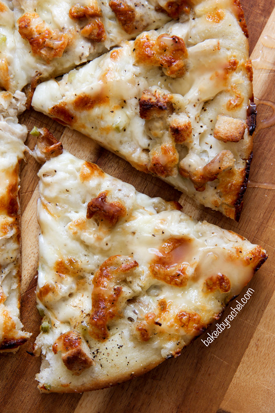 Leftover Thanksgiving pizza recipe from @bakedbyrachel