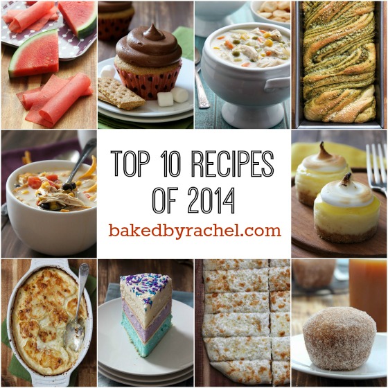 The top 10 reader favorite recipes of 2014 from bakedbyrachel.com
