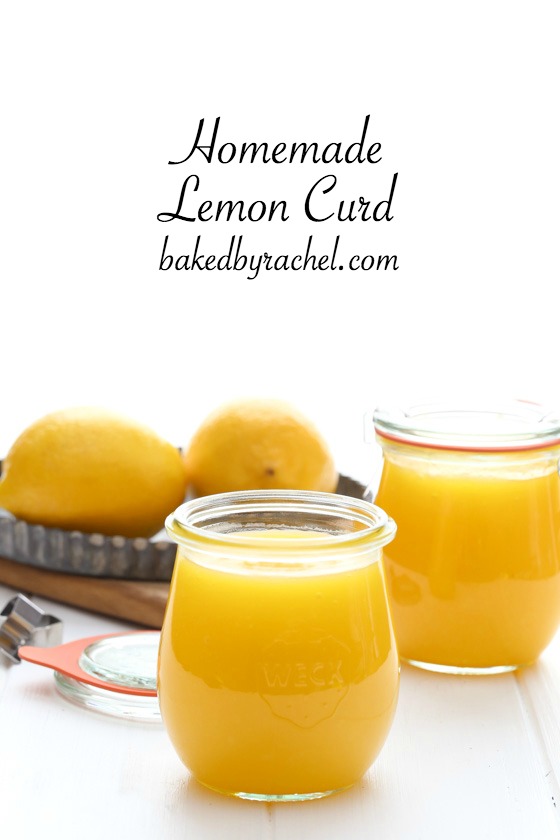 Easy homemade lemon curd, ready in under 15 minutes! Recipe from @bakedbyrachel