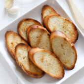 Grilled French bread recipe from @bakedbyrachel