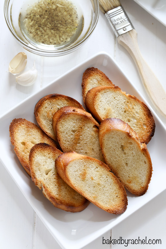 Grilled French bread recipe from @bakedbyrachel