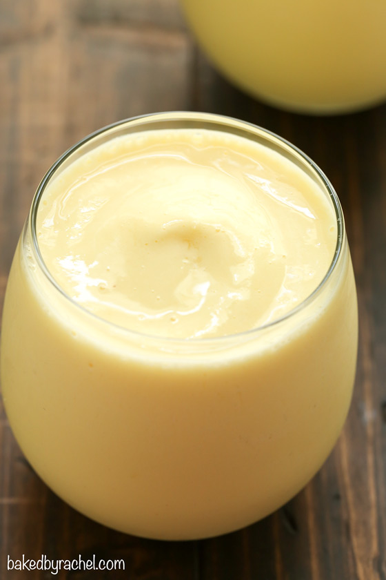 A simple and flavorful 3-ingredient tropical smoothie, bursting with pineapple and coconut flavors. Recipe from @bakedbyrachel