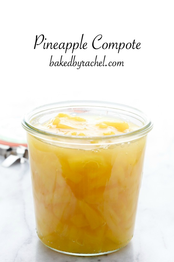 Easy pineapple compote recipe from @bakedbyrachel. A fun addition to your favorite dessert or breakfast! 