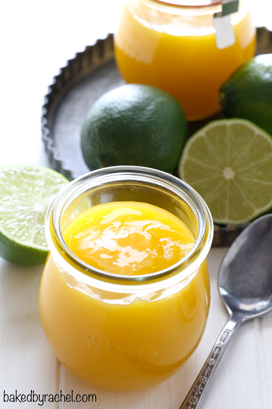 Easy homemade lime curd, ready in under 15 minutes! Recipe from @bakedbyrachel