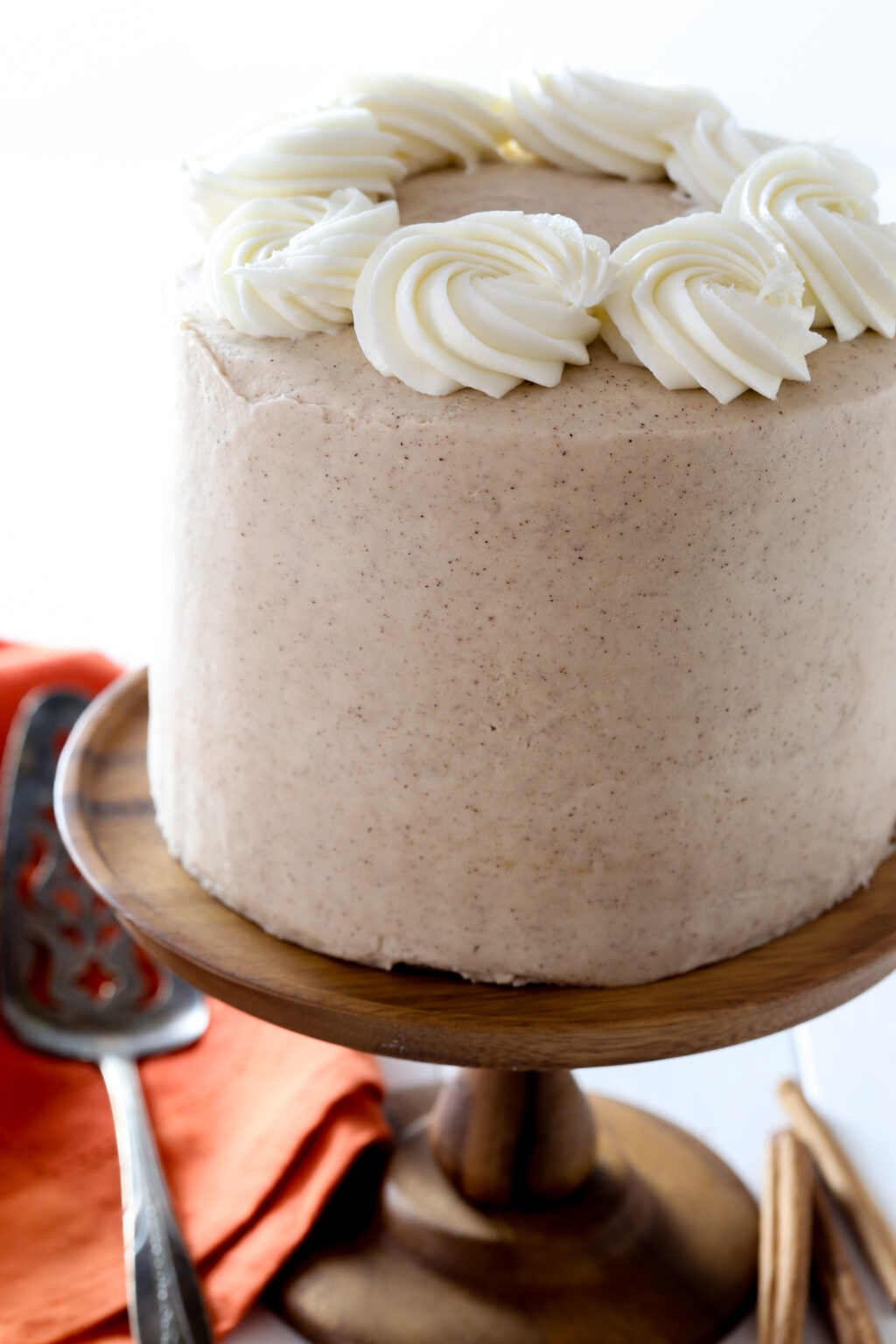 Pumpkin Layer Cake with eCream Cheese Frosting