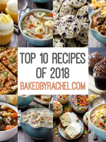The top 10 reader favorite recipes of 2018 from bakedbyrachel.com