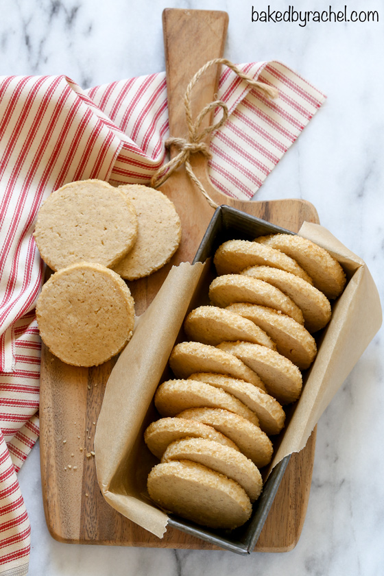 Soft and chewy cinnamon sugar slice and bake cookie recipe from @bakedbyrachel
