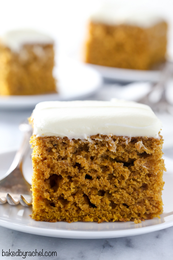 The Best Pumpkin Cake with Cream Cheese Frosting